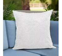 PRIME LINENS Crushed Velvet Cushion Covers 58x58Cm - Square Throw Cushion Covers Pack of 2 - Luxury Style Cushion Case for Sofa Bedroom (Santiago White, Filled Cushion 23''x23'')