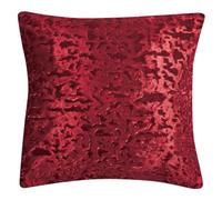 PRIME LINENS Crushed Velvet Cushion Covers 58x58Cm - Square Throw Cushion Covers Pack of 2 - Luxury Style Cushion Case for Sofa Bedroom (Plush Burgundy, Cushion Cover 23''x23'')