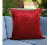PRIME LINENS Crushed Velvet Cushion Covers 58x58Cm - Square Throw Cushion Covers Pack of 2 - Luxury Style Cushion Case for Sofa Bedroom (Santiago Burgundy, Cushion Cover 23''x23'')