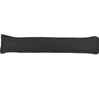Prime Lines UK Hollowfibre Draught Excluder Stopper Cushion - Heavy Door Stopper Cushion For Bottom Door/Window - Guard Insulator - 90x18cm (Black)