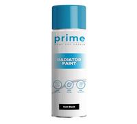 Prime Matt Black Radiator Aerosol Spray Paint 400ml - Heat Resistant Up To 100ºC | Quick Drying & No Primer Needed | Exterior Surfaces Of Radiators & Hot Water Tanks | Heat Resistant Radiator Paint
