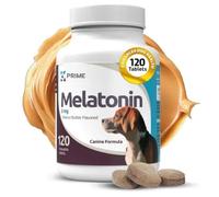Prime Melatonin for Dogs - Composure Dog Calming Chews - Dog Tablets for Sleep - Reduce Stress Helps Composure Calming Treats for Dogs - Pet Melatonin 3 mg 120 Peanut Butter Flavored Tablets