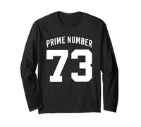 Prime Number 73 Mathematics Theory Bang Nerd Geek Long Sleeve T-Shirt