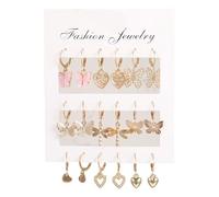 prime off deals today clearance 7 Pairs Dainty Earrings Set Butterfly Hoop Earrings Acrylic Gold Butterfly Huggie Earring Cute Butterfly Dangle Earrings Set For Women Valentine's Day Jewelry