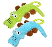 Prime Pets Dog Squeaky Toy, 2 Pack, Tug of War Dog Toys for Small, Medium, Large Dogs, Interactive Plush Puppy Chew Toy