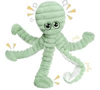 Prime Pets Dog Toys for Large Dogs, 27” Extra Large Plush Octopus Dog Toy, Crinkle Squeaky Dog Toy for Small Medium Large Breeds, Interactive Stuffed Chew Toys to Keep Them Busy, Green
