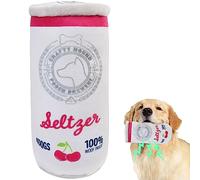 Prime Pets Plush Dog Toy, Dog Squeaky Toys, Beer Pet Toy for Small Medium Large Dogs, Stuffed Puppy Chew Toys