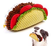 Prime Pets Plush Taco Dog Toy, Dog Squeaky Toys, Food Shaped Pet Toy for Small Medium Large Dogs, Stuffed Puppy Chew Toys