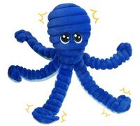 Prime Pets Squeaky Dog Toys for Large Dogs, 27” Extra Large Octopus Dog Toy to Keep Them Busy, Interactive Plush Chew Toy for Small Medium Large Dogs, Tug of War Pet Toys, Blue