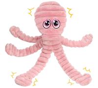 Prime Pets Squeaky Dog Toys for Large Dogs, 27” Extra Large Plush Octopus Dog Toy to Keep Them Busy, Interactive Chew Toy for Small Medium Large Dogs, Tug of War Pet Toy, Pink