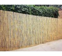 Prime Plus 1.8M X 4M Split Natural Peeled Reed Screening Fencing Panel Bamboo Fence Roll Garden