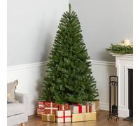 Prime Plus 6Ft Artificial Christmas Tree 180Cm Extra Bushy 850 Tips Strong Metal Stand 5/6/ 7Ft Sizes Available