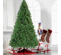Prime Plus 7Ft Artificial Christmas Tree 210Cm Extra Bushy 1200 Tips Strong Metal Stand 5/6/ 7Ft Sizes Available