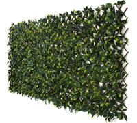 Prime Plus Expandable Artificial Trellis Laurel Leaf On Willow Garden Privacy Fence 1M X 2M