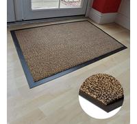 Prime Plus Heavy Duty Non Slip Rubber Back Barrier Door Mat Kitchen Floor Mats Hallway Rug Brown 90 X 200Cm