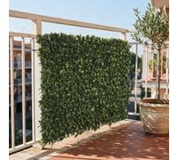 Prime Plus Set Of 3 Expanding Natural Willow Trellis With Realistic Artificial Laurel Leaf 2M X 1M Privacy Screening