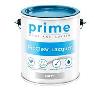 Prime ProClear Matt Lacquer Paint - 1 Litre Quick Drying & Durable Lacquer for Wood, Plastic, Metal, Concrete, Glass & Ceramics | Water Resistant Coating for Interior & Exterior Surfaces