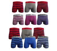Prime Products 3/6/12 X Mens Assorted Colors Stripe & Plain Urban Boyz Cotton Lycra Boxer Shorts S To XL (6, Medium 33''-35'' Waist)