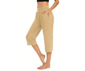 Prime Same Day and Overnight Items Black Leggings with Pockets Women Capri Leggings for Women 2024 High Waisted Cutout Yoga Capris Lightweight Cozy Cropped Pants Solid Womens Leggings high Waisted
