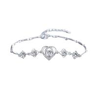 prime same day and overnight items Personalised Wellness Bracelet for Women - Generic Adjustable 925 Silver with Life Charms, Positive Energy Jewellery Gift Mothers Day Of Gifts Ideas