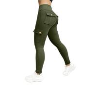 Prime Same Day and Overnight Items Womens Leggings High Waisted Workwear Fitness Pants Women's High Elastic Tight Yoga Pants Quick Drying Running Trousers Tummy Control Yoga Pants for Women Green