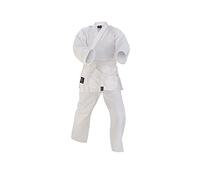 Prime sports Junior Karate Kid Uniform GI suit outfit clothing Poly Cotton white colour (white, adult 170)