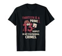 Prime Suspect Polynomial Crimes Science Humor T-Shirt