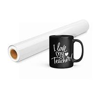 Prime Vinyl 11Ft Glossy White Vinyl for Cutting Machine - 30.5 x 335.5 cm White Permanent Vinyl Roll for Silhouette Cameo, Cutting Machine, Home Decor, Cups, Car Window