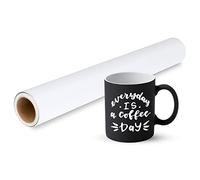 Prime Vinyl 11Ft Matte White Vinyl for Cutting Machine - 30.5 x 335.5 cm White Permanent Vinyl Roll for Silhouette Cameo, Cutting Machine, Home Decor, Cups, Car Window