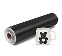 Prime Vinyl Black Permanent Vinyl Roll - 12" x 55 Ft-Black Self Adhesive Vinyl Roll for All Cutting Machines, Craft Cutter Machine, Home Decal
