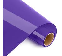Prime Vinyl Heat Transfer Vinyl 12" x 4ft Iron On Vinyl for T-Shirts, Purple HTV for all Cutting Machines, Heat Press Vinyl for Clothes, Hats, Pants, Other Fabrics
