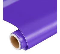 Prime Vinyl Matte Metallic Permanent Vinyl, 12" x 6 FT Purple Vinyl for Cricut, Silhouette All Cutting Machines, Self Adhesive Vinyl for Craft, Signs, Stickers, Scrapbooking, Car Decals