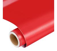 Prime Vinyl Matte Metallic Permanent Vinyl, 12" x 6 FT Red Vinyl for All Cutting Machines, Self Adhesive Vinyl for Craft, Signs, Stickers, Scrapbooking, Car Decals
