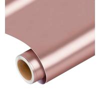 Prime Vinyl Matte Metallic Permanent Vinyl, 12" x 6 FT Rose Gold Vinyl for All Cutting Machines, Self Adhesive Vinyl for Craft, Signs, Stickers, Scrapbooking, Car Decals