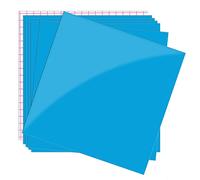Prime Vinyl Permanent Vinyl, 7 Pack Glossy Blue Self Adhesive Vinyl- 6 Vinyl Sheets 12" x 12" & 1 Transfer Tape Sheets- Vinyl Sheets for Cricut, Party Decoration, Craft Cutter, Car Decal