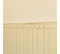 Primed- Pack Of 2 X Primed Large Decorative Scallop Design Trims - 1M X 60mm X 6mm- Edging Mdf Wood (Moisture Resistant)