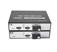 Primeda HDMI over Fiber Optic Extender -A pair 1080p HDMI fiber Converters,SC Singlemode single fiber 12.4miles, Multimode 0.31Miles Support 1920x1080P 60Hz max