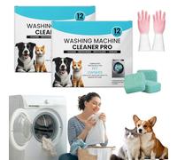 PrimeDrum Washing Machine Cleaner- Deep Pet Hair Cleaning, Deep Cleaner, Fresh Scent, Prime Drum Tablets Dissolves Fur & Lint, Pet Hair Dissolver Washing Machine for All Washer Models (24PC)