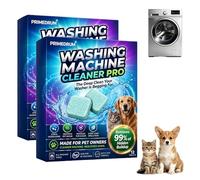 PrimeDrum Washing Machine Cleaner Pro Tablets -12, Remove Odour & Pet Hair, Clean the Inner Drum and Laundry Tub Seal, All Washing Machines, Eliminates Odour Mould Detergent Residue (2 Box)