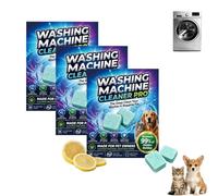 PrimeDrum Washing Machine Cleaner Pro Tablets -12, Remove Odour & Pet Hair, Machine Washer Cleaner Pro, Drum Descaler, Plumber Safe Drum Descaler for Front and Top Load Washers (36Pc)