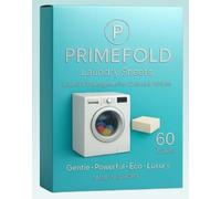 PrimeFold Laundry Detergent Sheets | Eco-Friendly, Biodegradable & Freshly Scented For Colors & Whites | Zero-Waste | No MicroPlastics & Toxic Chemicals | Scandinavian Innovation | 60 Loads