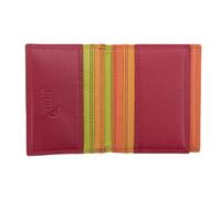 PRIMEHIDE Leather Credit Cardholder - Jade London - Red