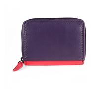 PRIMEHIDE Leather Zip Around Purse - Pippa London - PURPLE