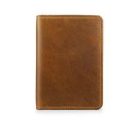 PRIMEHIDE Men's Leather Bifold Cardholder Wallet, Genuine Oiled Leather in Tan PRIMEHIDE Tan One Size