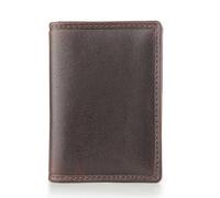 PRIMEHIDE Savannah Leather Credit Card Wallet - BROWN