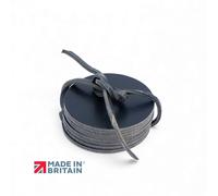 PRIMEHIDE Set of Eight Leather Coasters, Handmade in the UK in Black | Size: 4 Pack PRIMEHIDE Black 4 Pack
