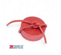 PRIMEHIDE Set of Eight Leather Coasters, Handmade in the UK in Red | Size: 4 Pack PRIMEHIDE Red 4 Pack