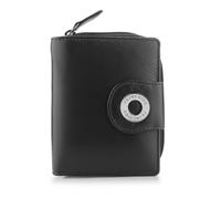 PRIMEHIDE Small RFID Leather Purse with Tab Closure - Nice Flavia - BLACK