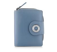 PRIMEHIDE Small RFID Leather Purse with Tab Closure - Nice Flavia - BLUE