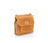 PRIMEHIDE Women's 'Columbia' Leather Crossbody Bag in Mustard PRIMEHIDE Mustard One Size